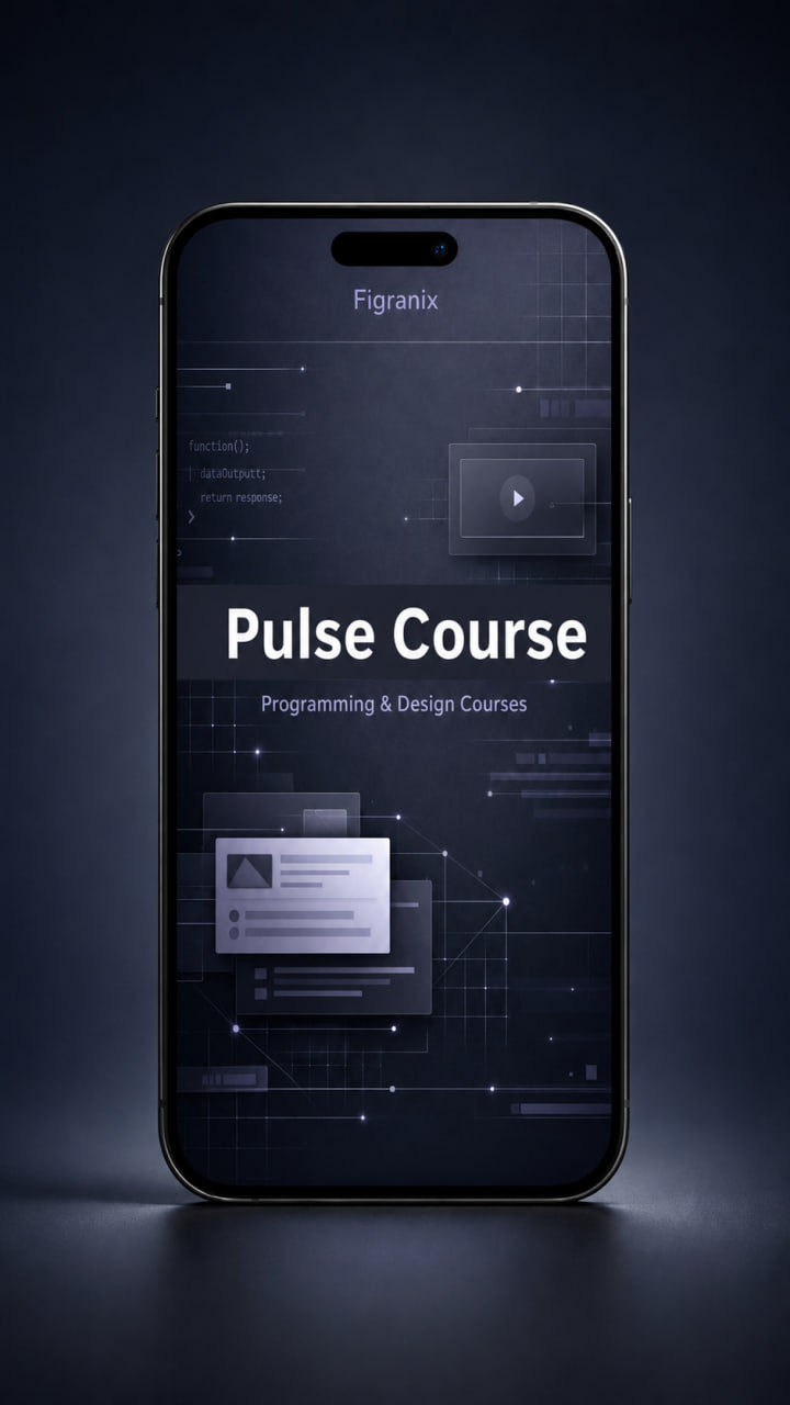 Phone displaying 'Pulse Course' on a dark background